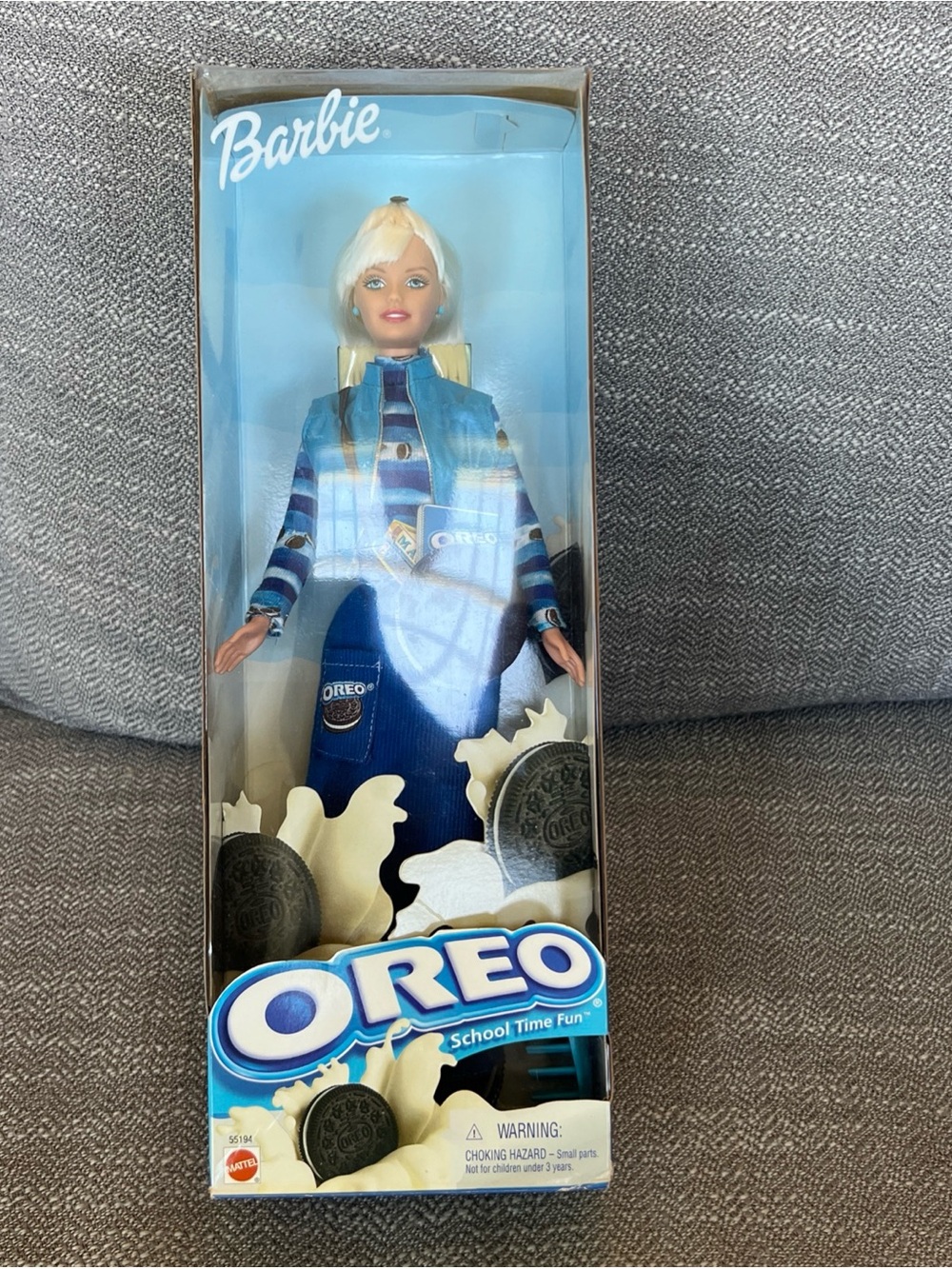 2001 Barbie Doll Oreo Cookie School Time Fun Mattel 55194 Toy
